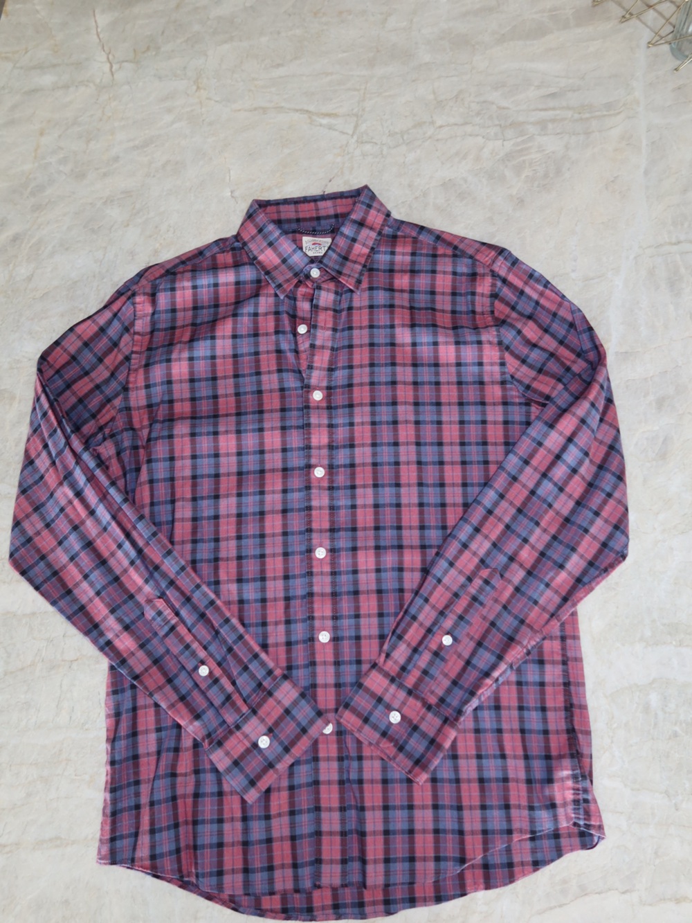 Faherty Men's Plaid Button-Down Shirt - Classic Casual Style